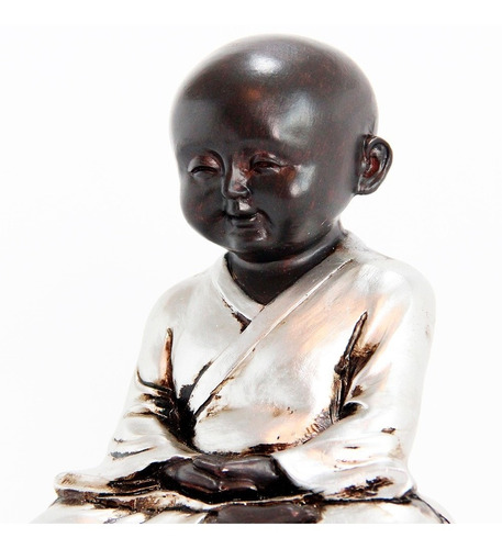 Estatua / Estatueta Pequeno Buda Meditando Resina - Bu081