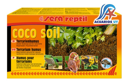 Sustrato P/terrarios Húmedos Reptiles. Sera Coco Soil