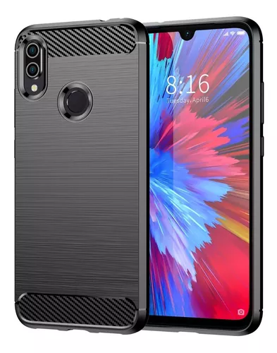 Funda Xiaomi Redmi Note 7 Anillo Metal Uso Rudo + Cristal