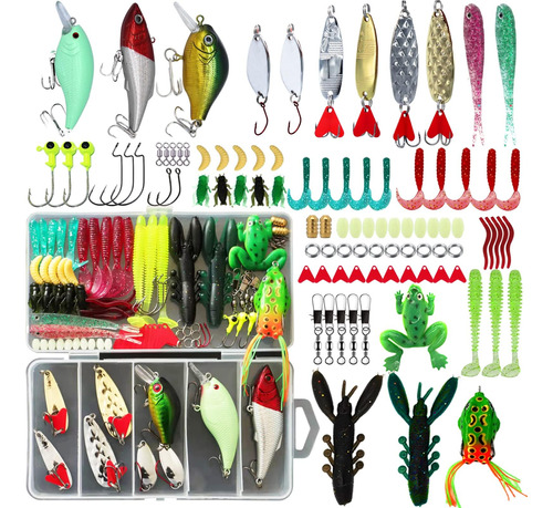 Kit Accesorios D/pesca Lasocuhoo Señuelos D/rana Topwater/+