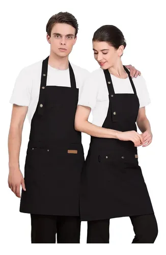 2 Delantales De Cocina, Verde Y Café, Con Bolsillos, Ajustables Y Lavables, Para Hogar O Profesional