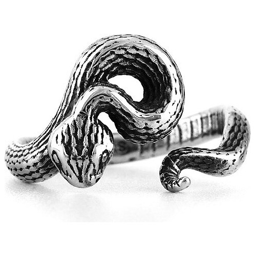 Anillo Serpiente De Acero Inoxidable Grado 316l Viper | Once