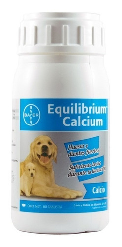 Equilibrium Calcium Calcio 60 Tabletas Vitaminas Para Perros