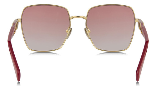 Prada Spr 64zs 5ak-01z Square Shape Gold Pink Gradient Red (Usado)