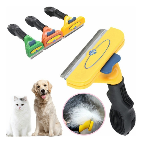 Cepillo Deslanador Pelo Perro O Gato Mascota Chico Grande Pelo Corto Para Perros / M