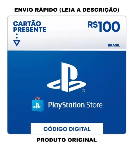 Cartão Playstation Store Brasil R$ 10 Reais - Gift Card