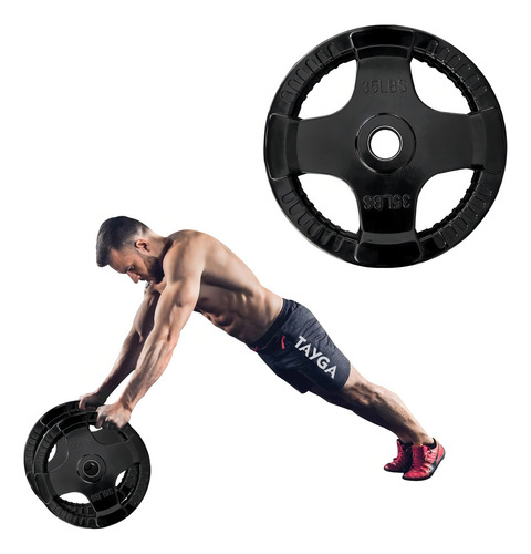 Disco Olimpico Recubierto 35 Lb (15.75 Kg) Gym