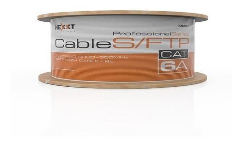 Cable Nexxt Cable S/ftp Cat6a /305 M/azul
