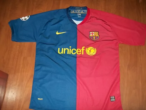 Camisa Barcelona 14/15 I Home Retro Vermelha e Azul Nike