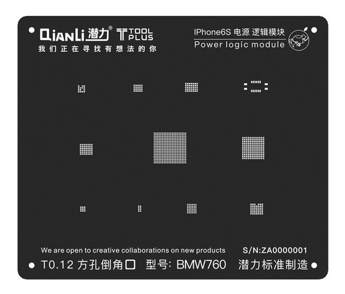 Stencil Qianli 2d Power Logic Module Para iPhone 6s