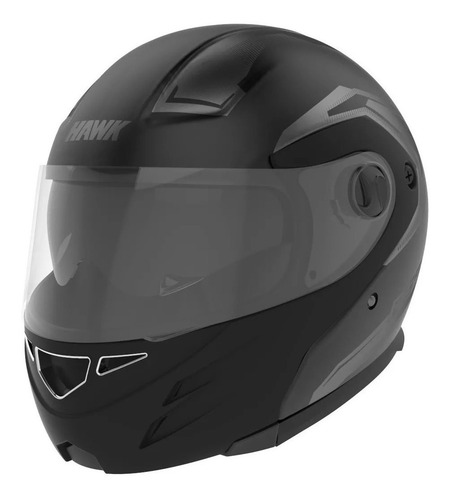 Imagen 2 de 4 de Casco para moto modular Hawk RS5 Vector negro talle L