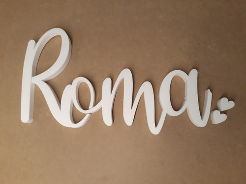 Carteles Nombres 25 Cm Hasta 66 Cm Tunombre Polyfan Corpóreo