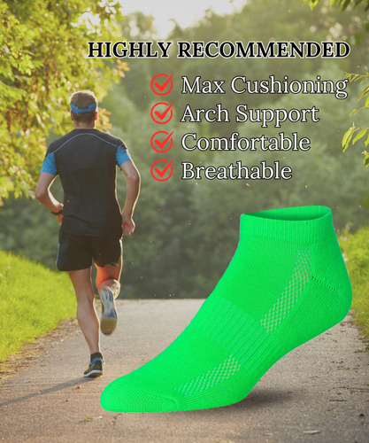 Calcetas Deportivas Para Hombre 12 Pares Bajo Corte Rendimie
