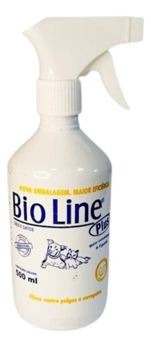 Eliminador eficaz de pulgas y garrapatas para perros, Bioline 500 ml