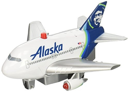 Daron Juguete Aerolíneas Pullback Alaska Con Luz Y Sonido.