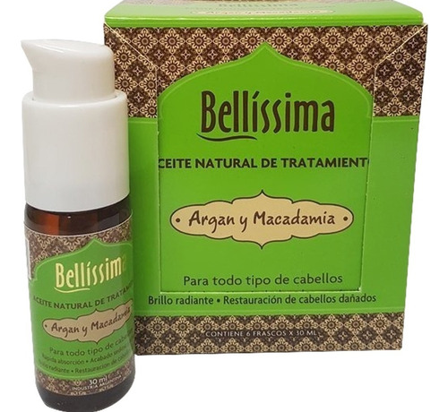 Tratamiento Capilar Aceite De Argan Macadamia Bellissima