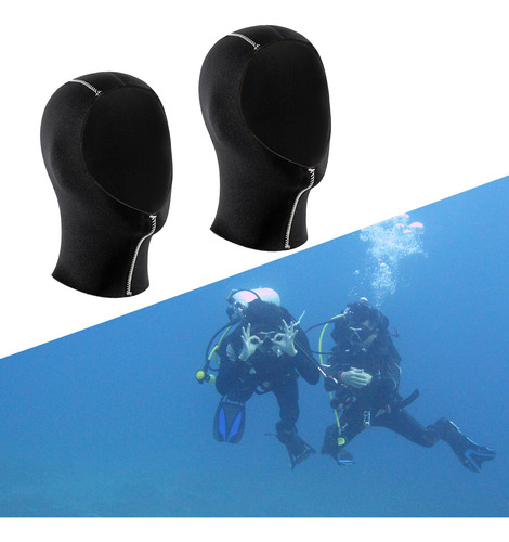 2pcs 3mm Neoprene Diving Wetsuit Hood Stretchy Swimming Hat