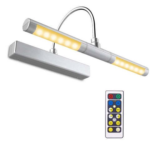 Luz Led Inalámbrica Para Cuadros Biglight, Giratoria, 13''