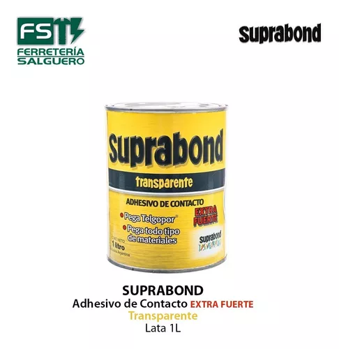 ADHESIVO CONTACTO TRANSPARENTE 1LT SUPRABOND