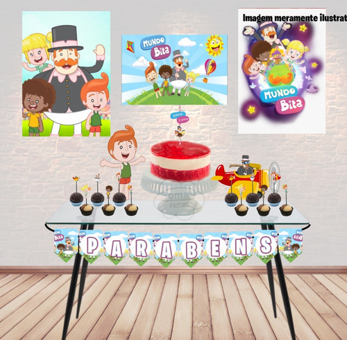 Kit Festa - Só Um Bolinho - Mundo Bita - A4