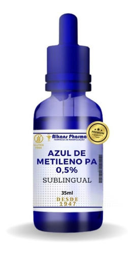 Azul Metileno P.a. 0,5% Sublingual 35ml Só 100 Unidades