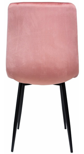 Imagen 7 de 8 de Set 2 Sillas Eames Tapizado Terciopelo Vintage Comedor Sala