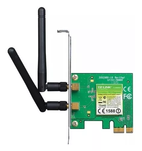 Fecha roja inquilino descuento Placa Red Wifi Tp Link Tl-wn881nd 300mbps 2 Antenas Pci-e