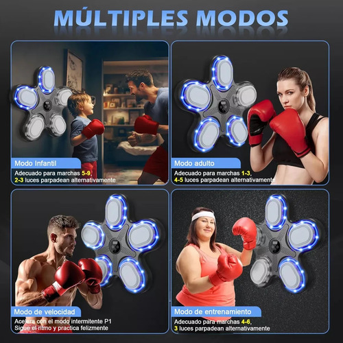 Boxing Machine Lollanda of Music Trainer De Box Electronico With Bluetooth Music & Color Games Martial arts and boxing máquina de boxeo colgante con música y juegos