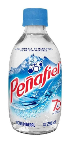 Agua Mineral Peñafiel Botella Vidrio 296ml