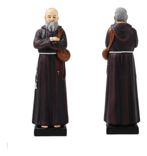 Estatua De Sacerdote Tallada A Mano, Escultura Religiosa
