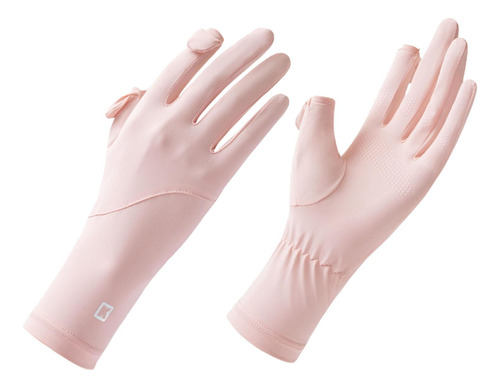 Guantes Con Protección Solar Para Mujer, Guantes Con Rosa