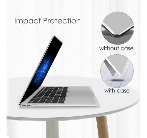 Protector Funda Rígida Macbook Air 13.3 Mac M1 Transparente