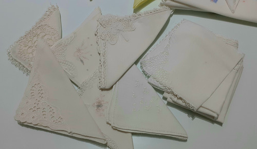 Antiguos Pañuelos De Cartera De Dama (lote De 23) (Usado)