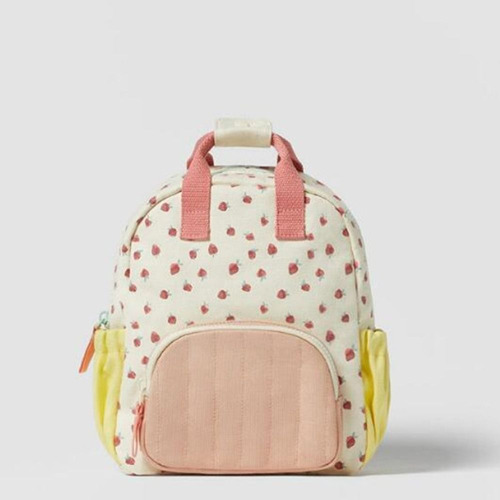 Mochila Escolar Bordada Personalizada Strawberry Kid