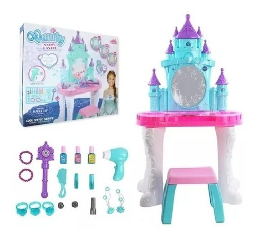 Tocador Castillo Frozen Para Niña Con Luces Y Sonido Juguete