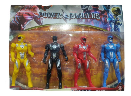 Muñecos Alternativos Power Ranger Blister X4 Articulados 