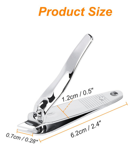 Uxcell Cortaúñas Afiladas, Cortador De Uñas De Acero Inox