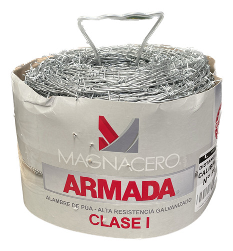 Tarima De 32 Rollos De Alambre De Púas De 300 M Calibre 15.5