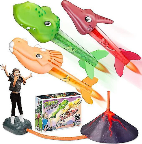 Divertido Juguete Para Niños Dinosaur Stomp Rocket Launcher