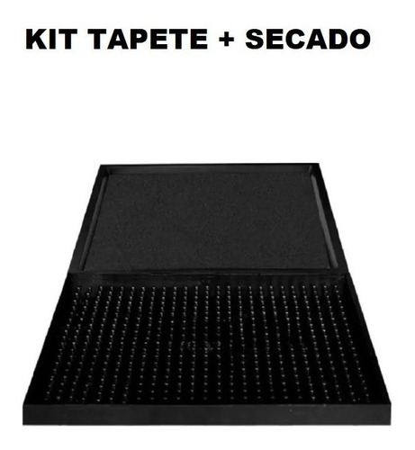 Tapete Sanitizante Con Alfombra De Secado 40x30 Reforzado 2p