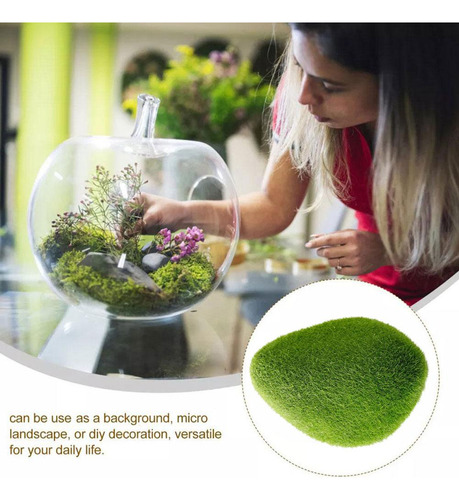 5 Micropaisajes Con Piedras De Musgo Simuladas Para Decoraci