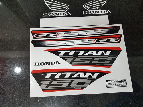 Calcos Honda Cg New Titan 150 2019 Para Moto Blanca  Envios!