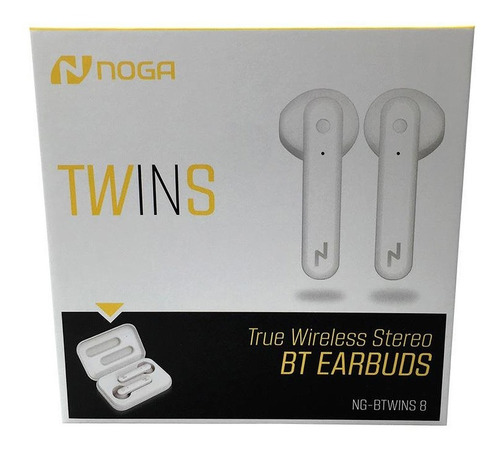 Imagen 5 de 5 de Auriculares Bluetooth In Ear Tws Noga Twins 8 Wireless Csi