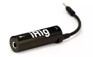 Interface De Áudio Irig 1°g Instrumentos Android Ios Cel Cor Preto