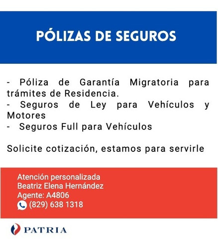 Imagen 1 de 1 de Pólizas Seguro Para Vehículos/motores, A La Propiedad