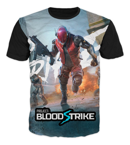 Camiseta Gamer Blood Strike Adultos Y Niños