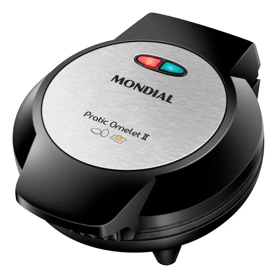Omeleteira Pratic Omelet Ii Mondial Preto/inox 800w Om-04-bi