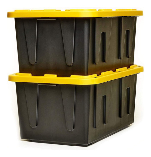 Caja Homz Multiusos 21 Galones Apilable - Uso Rudo 3 Piezas