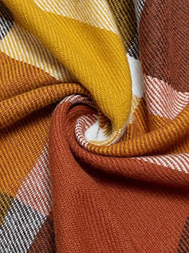 Mantón De Viaje A Cuadros Moss Rose Para Mujer, Frente Abier