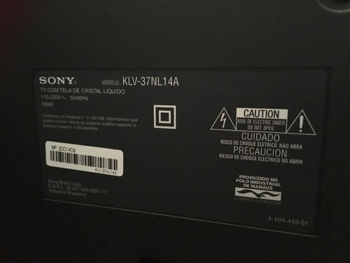 Tv Sony Bravia 37 Polegadas Lcd